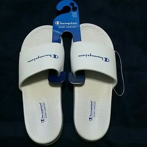 Champion woman slides